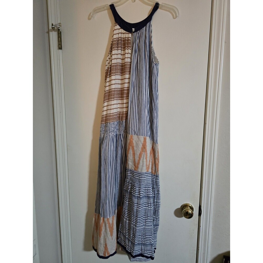 THML Cotton And Viscose Boho Hippy Cabincore Maxi Dress Sz Large Sleeveless